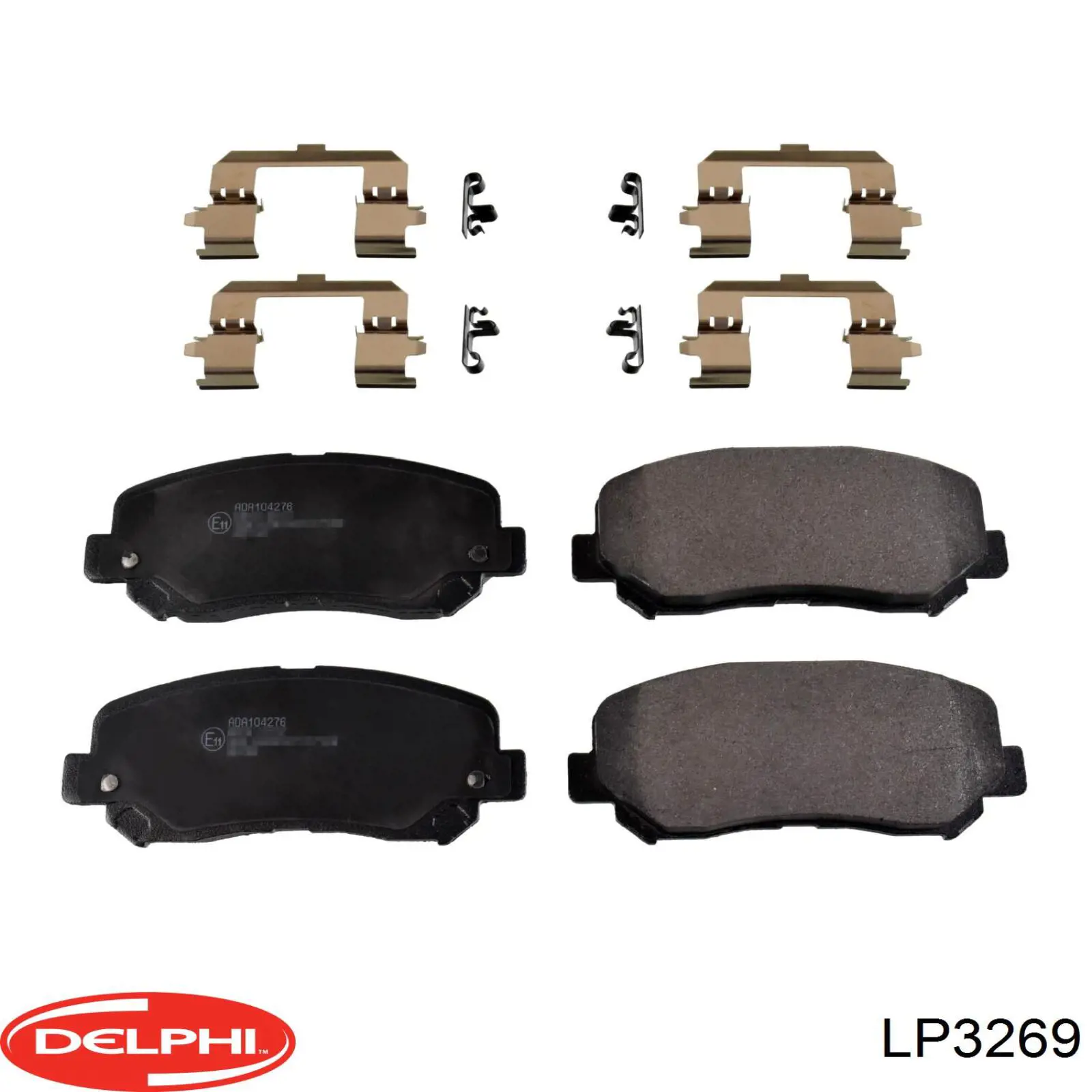 LP3269 Delphi колодки гальмівні передні, дискові