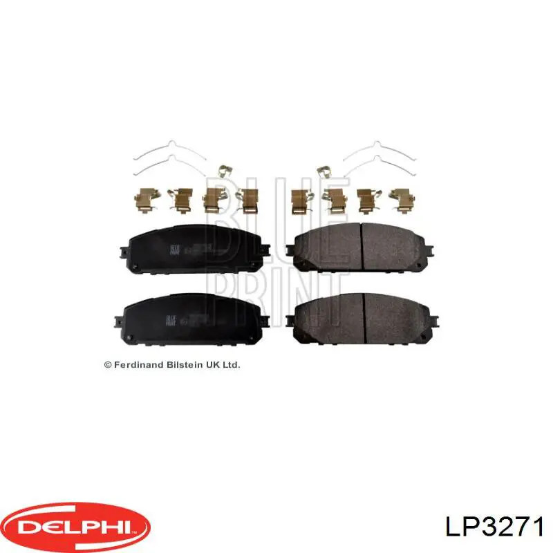 Гальмівні колодки Delphi LP3271 ціна, від 60.58 USD