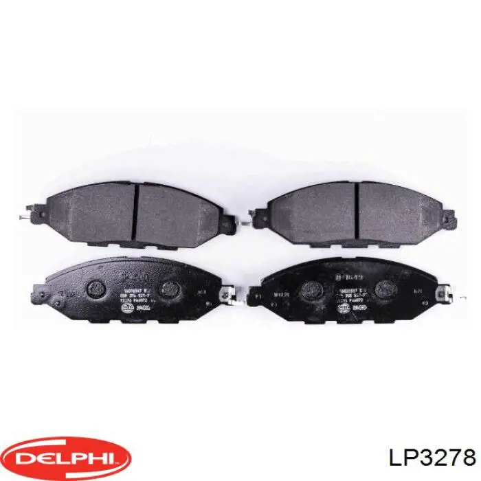 Купити LP3278 Delphi Колодки гальмівні передні, дискові