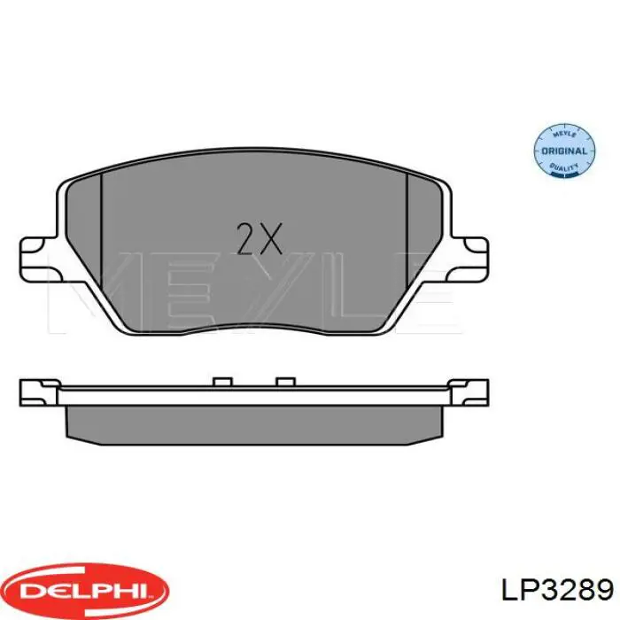 Купити LP3289 Delphi Колодки гальмівні передні, дискові