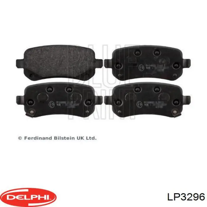 LP3296 Delphi Колодки гальмівні задні, дискові