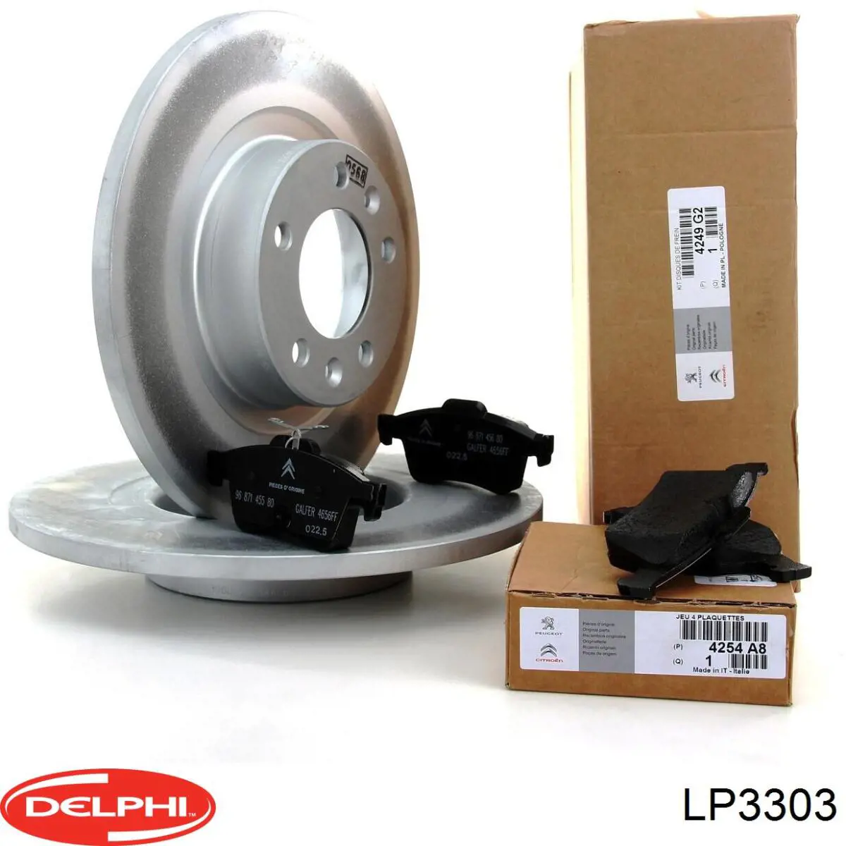 LP3303 Delphi колодки гальмові задні, дискові