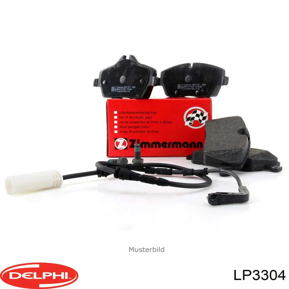 Передні тормозні колодки LP3304 Delphi