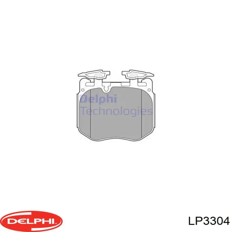 Колодки гальмівні передні, дискові LP3304 Delphi