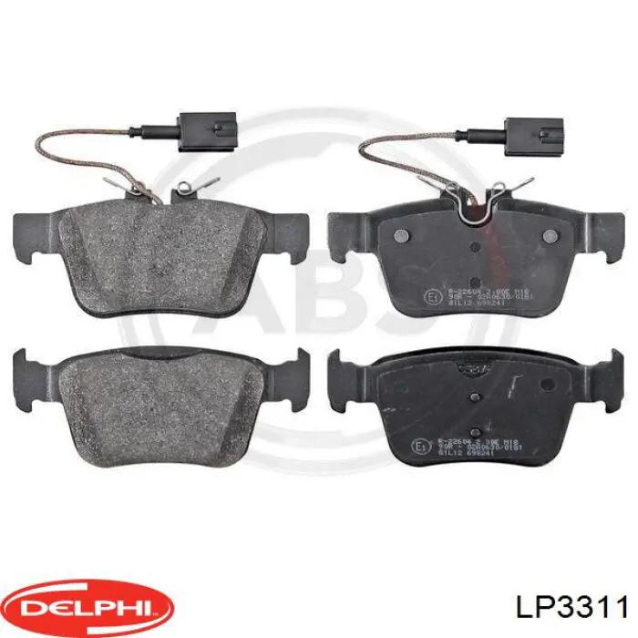 Купити LP3311 Delphi Задні колодки