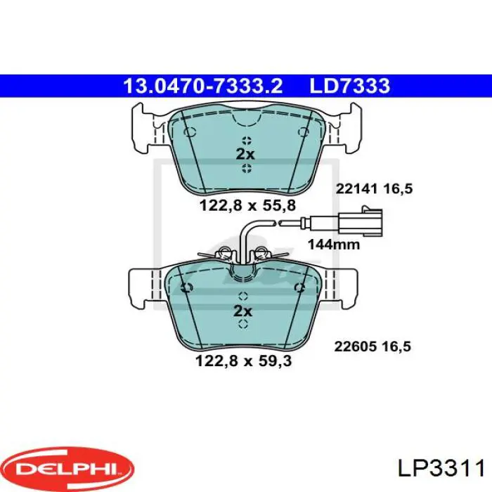 Купити 573978J Jurid/Bendix Задні колодки
