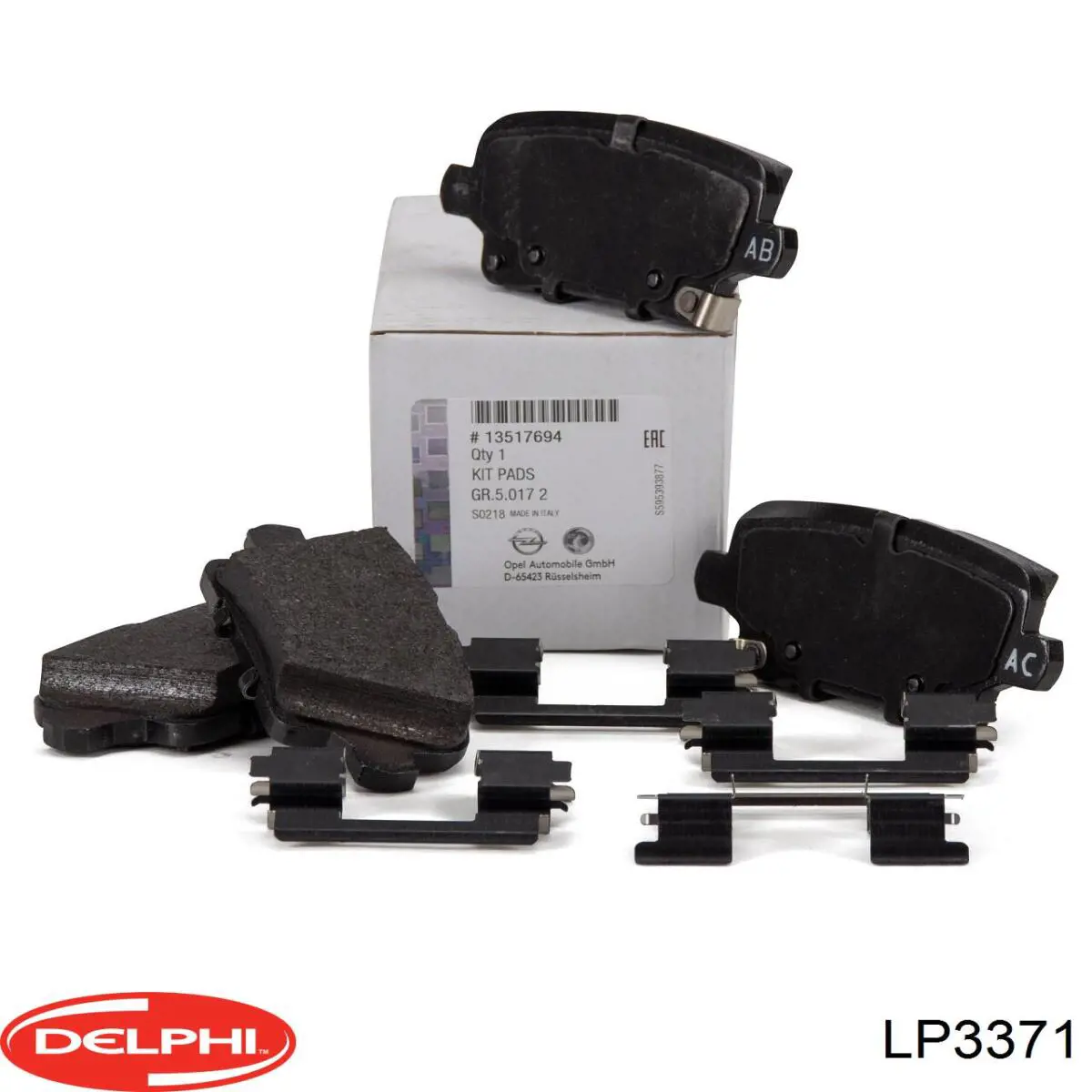 Передні тормозні колодки LP3371 Delphi