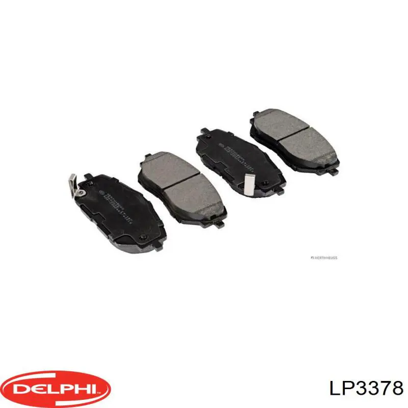 Купити LP3378 Delphi Колодки гальмівні передні, дискові