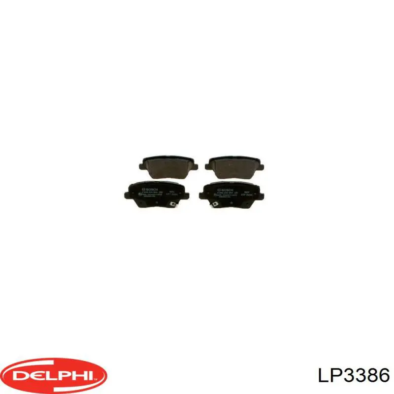 Купити LP3386 Delphi Задні колодки