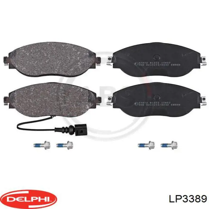 LP3389 Delphi Передні гальмівні колодки