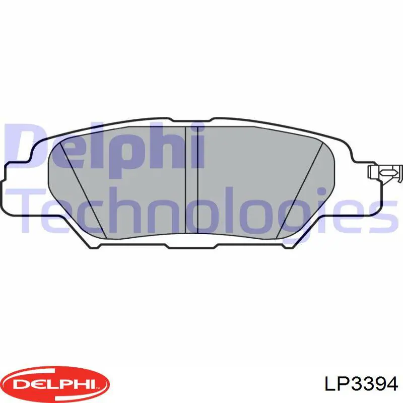 Купити LP3394 Delphi Задні колодки