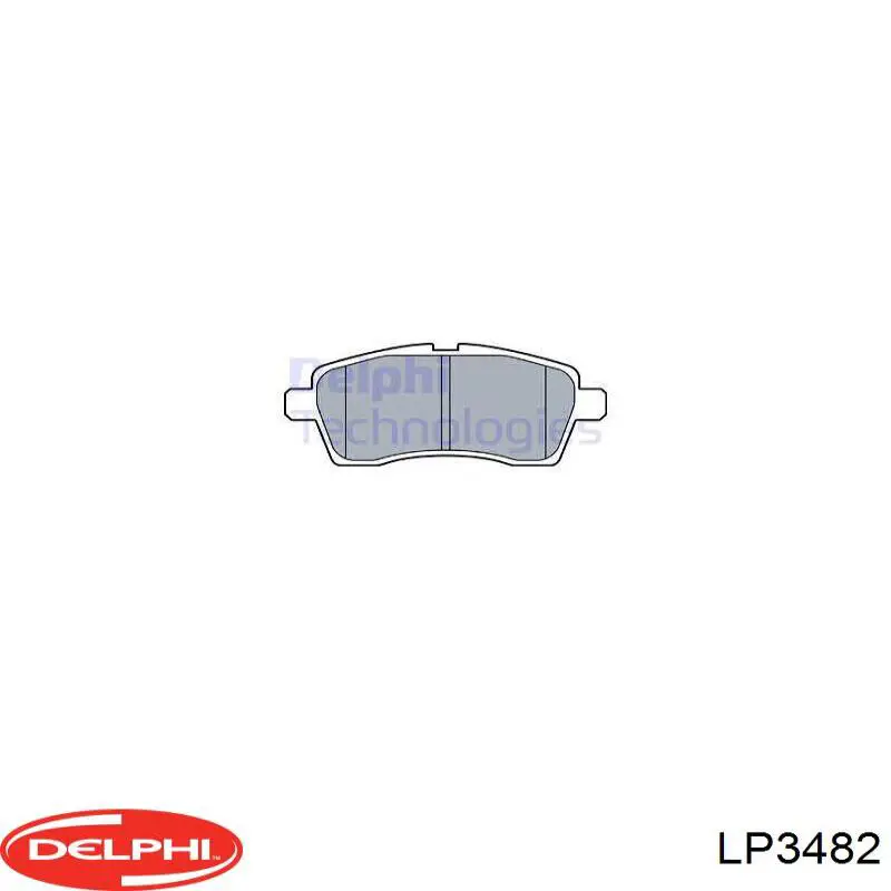 Гальмівні колодки Delphi LP3482 ціна, від 48.23 USD
