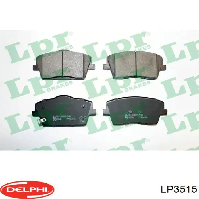 Гальмівні колодки Delphi LP3515 ціна, від 51.05 USD
