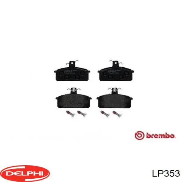 Гальмівні колодки Delphi LP353 ціна, від 10.88 USD