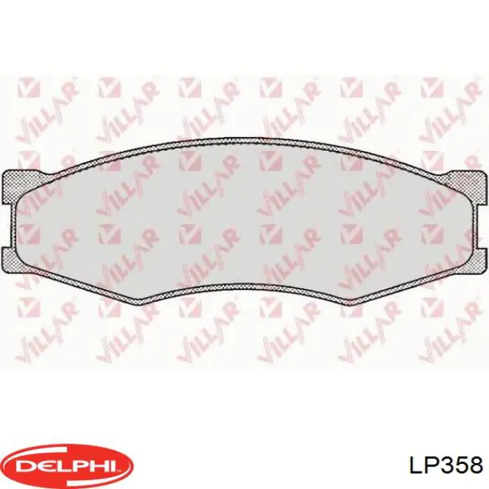 Купити LP358 Delphi Колодки гальмівні передні, дискові