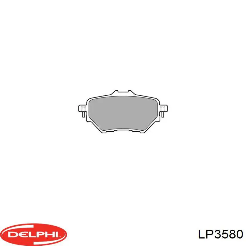 Колодки гальмові задні, дискові LP3580 Delphi