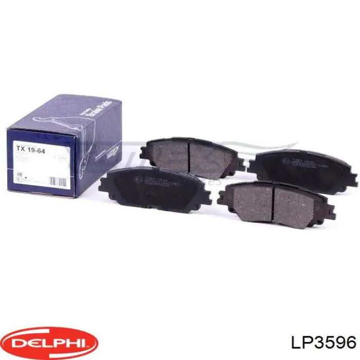 Купити LP3596 Delphi Колодки гальмівні передні, дискові