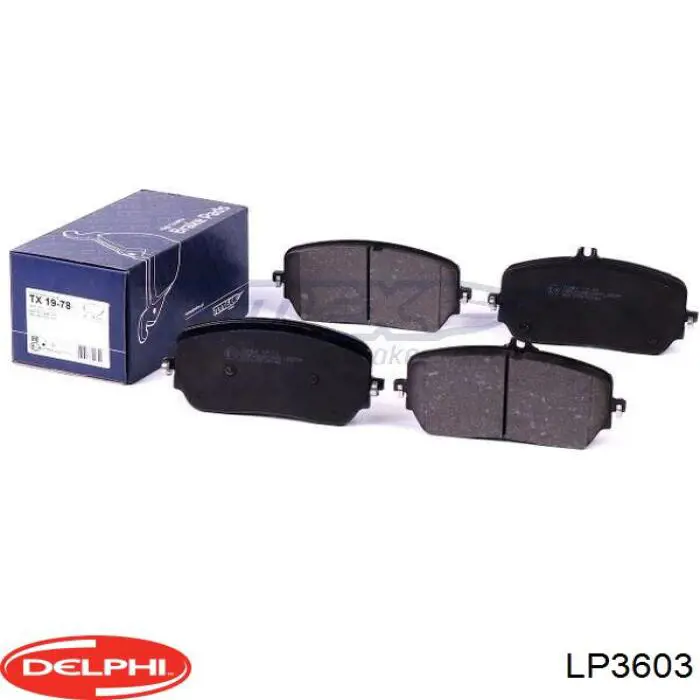 Купити LP3603 Delphi Колодки гальмівні передні, дискові