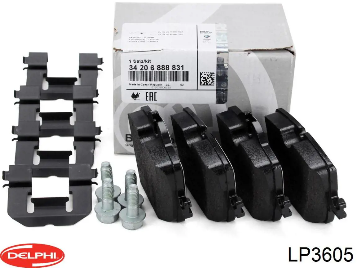 Задні гальмівні колодки Delphi LP3605 ціна, від 63.38 USD
