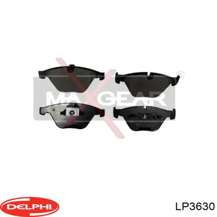 Купити LP3630 Delphi Колодки гальмівні передні, дискові