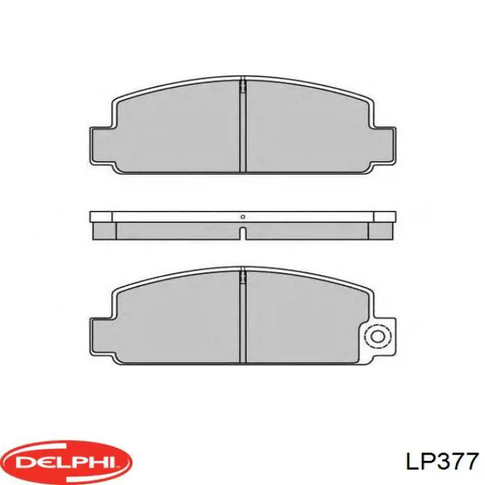 Колодки гальмівні передні, дискові 811849230 Mazda