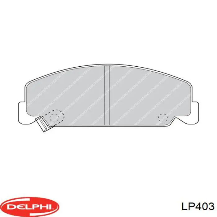 LP403 Delphi Передні гальмівні колодки