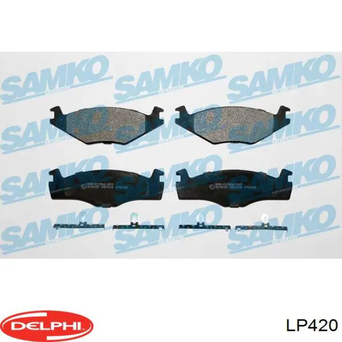 Гальмівні колодки Delphi LP420 ціна, від 12.21 USD