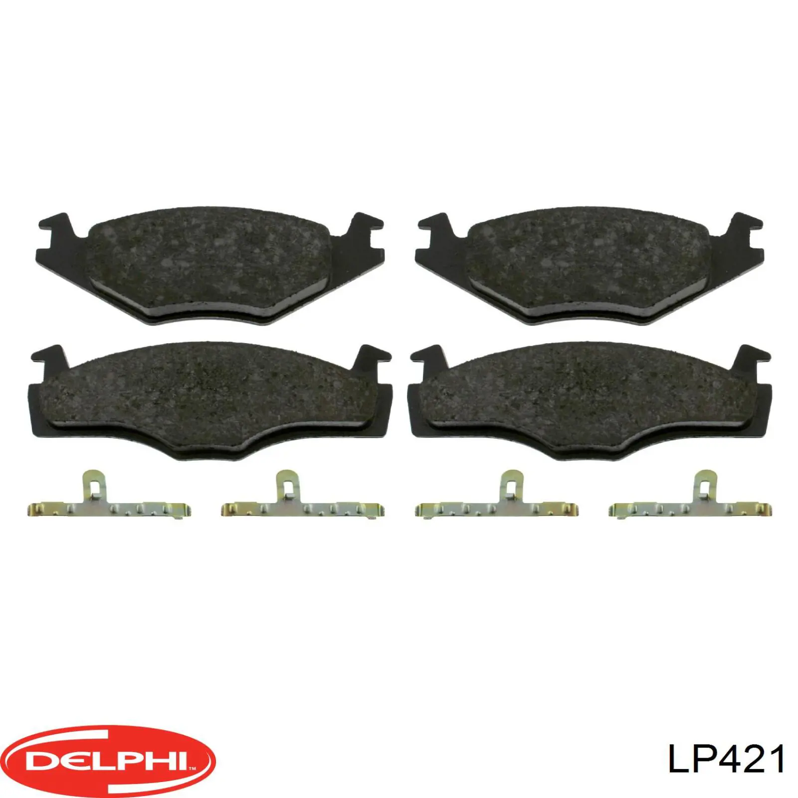 Гальмівні колодки Delphi LP421 ціна, від 12.68 USD