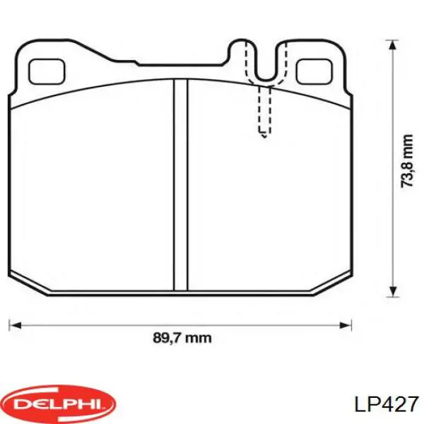 Купити LP427 Delphi Колодки гальмівні передні, дискові