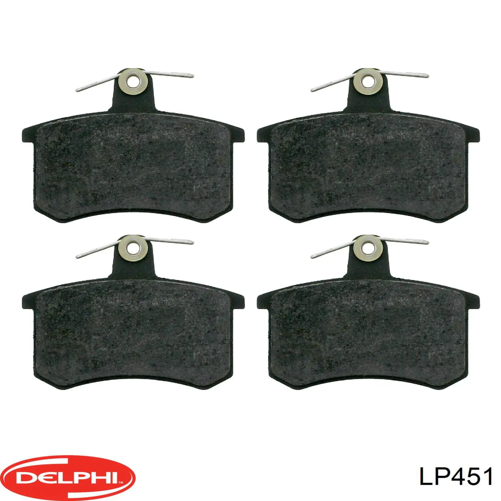 Задні гальмівні колодки Delphi LP451 ціна, від 15.96 USD