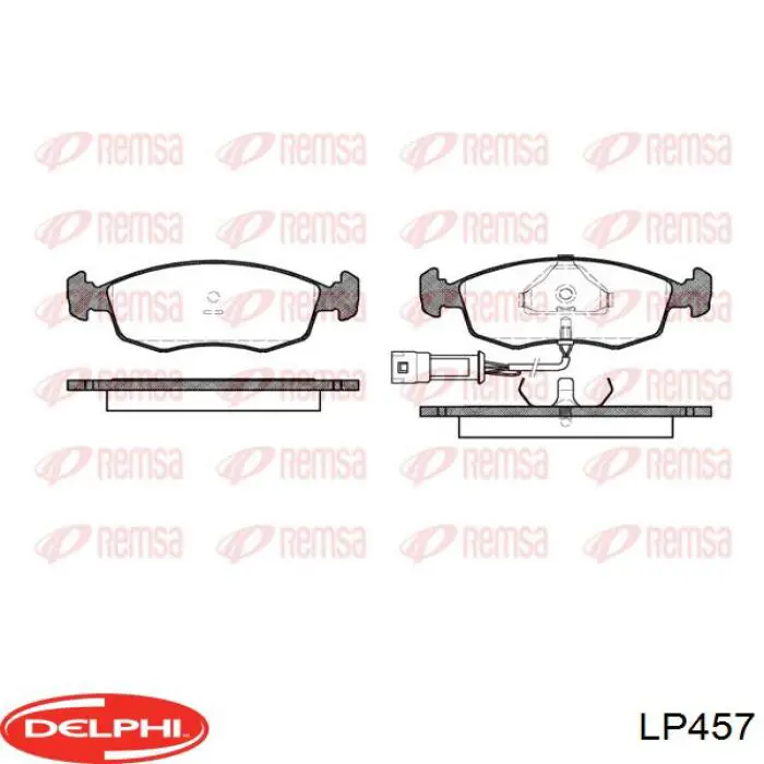 Гальмівні колодки Delphi LP457 ціна, від 16.18 USD