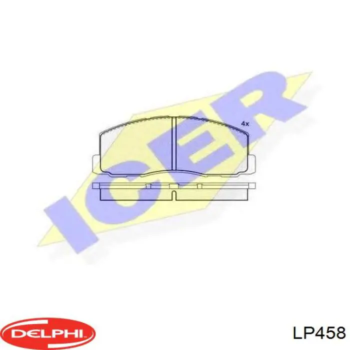 LP458 Delphi Передні гальмівні колодки