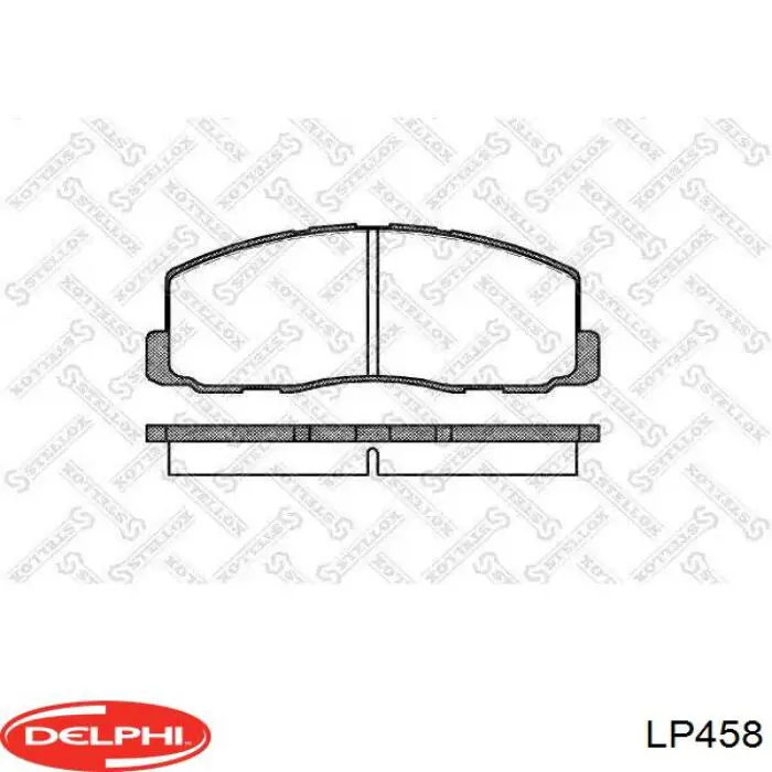 Купити LP458 Delphi Колодки гальмівні передні, дискові