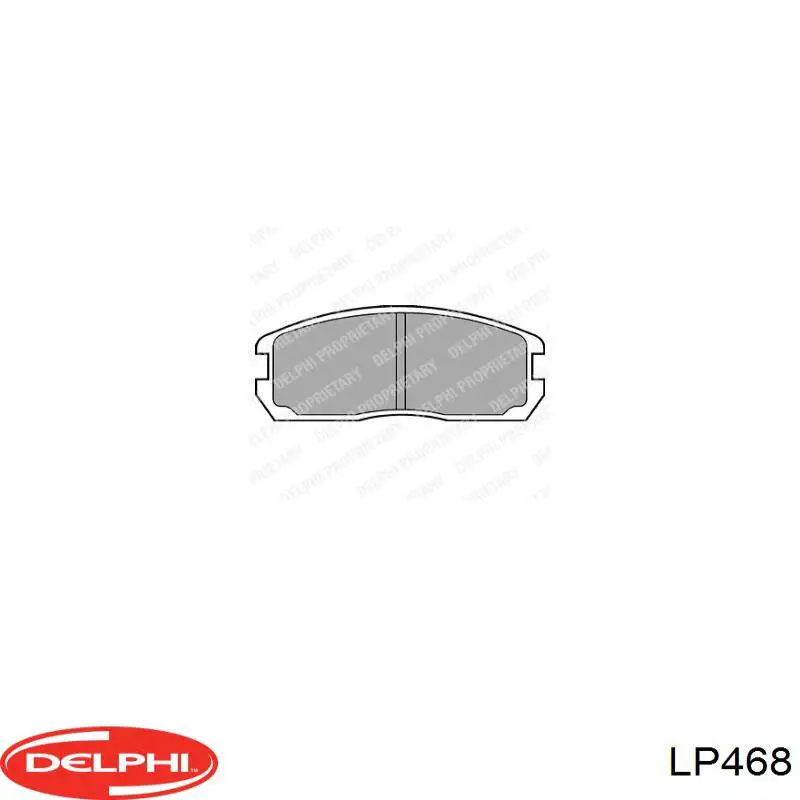 Купити LP468 Delphi Колодки гальмівні передні, дискові