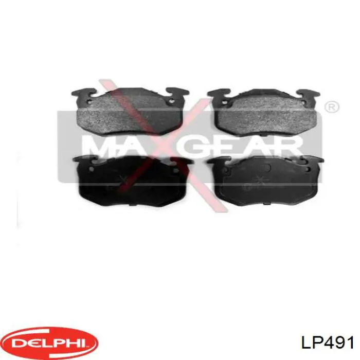 LP491 Delphi колодки гальмівні передні, дискові