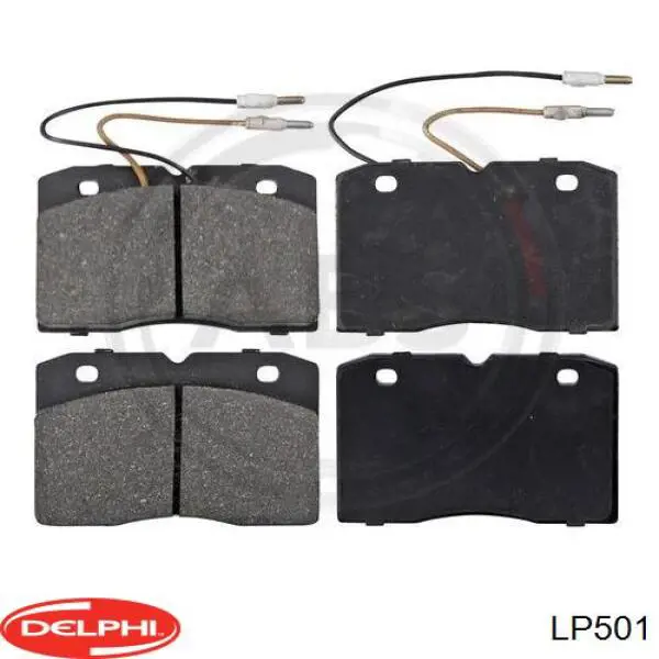 LP501 Delphi колодки гальмівні передні, дискові