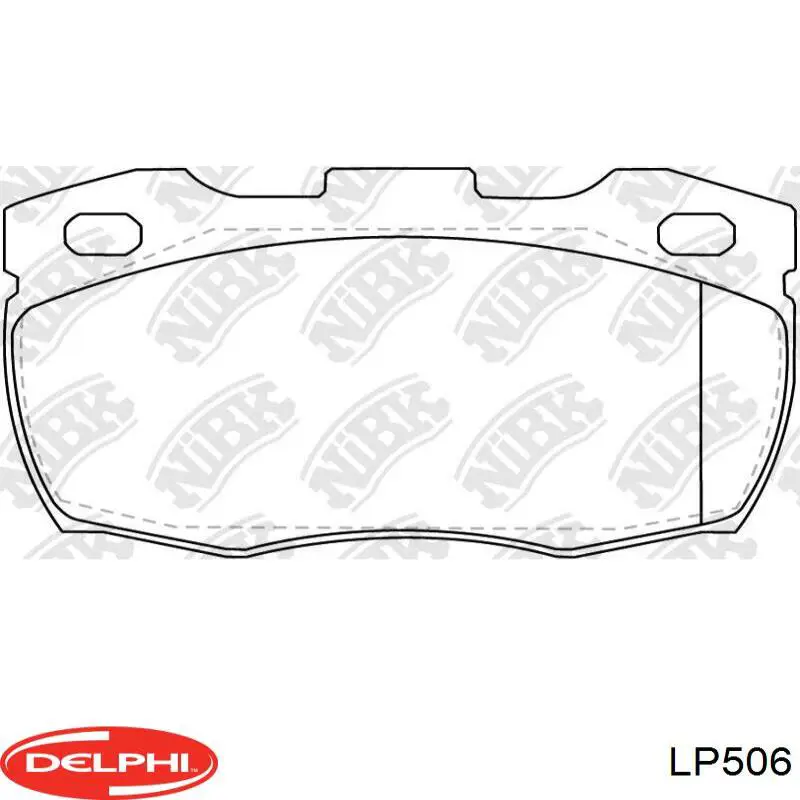 Гальмівні колодки Delphi LP506 ціна, від 27.28 USD
