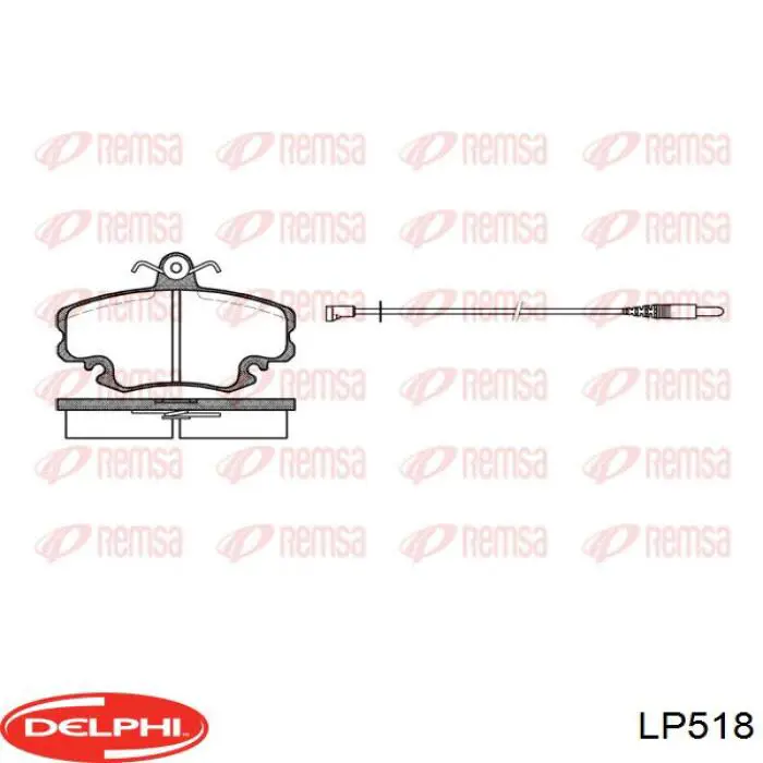 Купити LP518 Delphi Колодки гальмівні передні, дискові