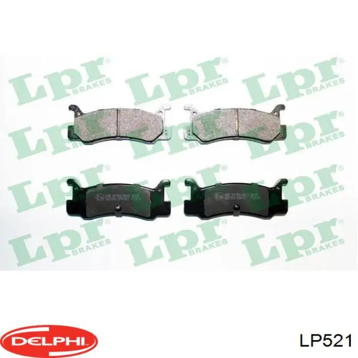Задні гальмівні колодки LP521 Delphi
