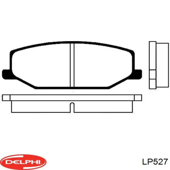 Купити LP527 Delphi Колодки гальмівні передні, дискові