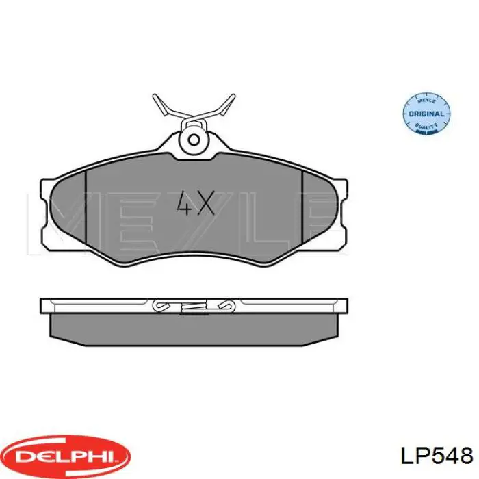 LP548 Delphi Передні гальмівні колодки