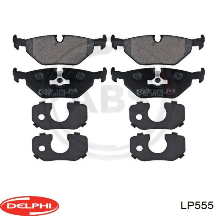 Купити LP555 Delphi Задні колодки