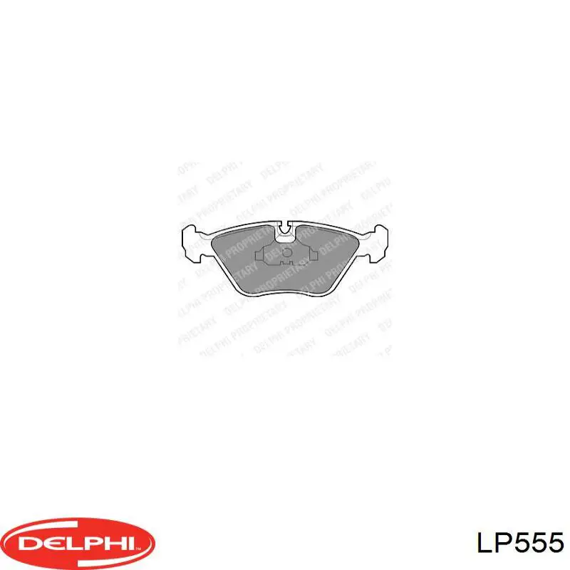 Задні гальмівні колодки Delphi LP555 ціна, від 17.96 USD