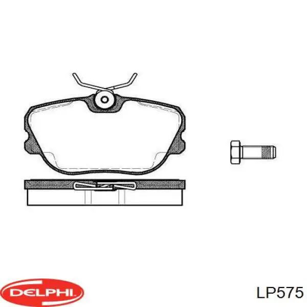 LP575 Delphi Передні гальмівні колодки