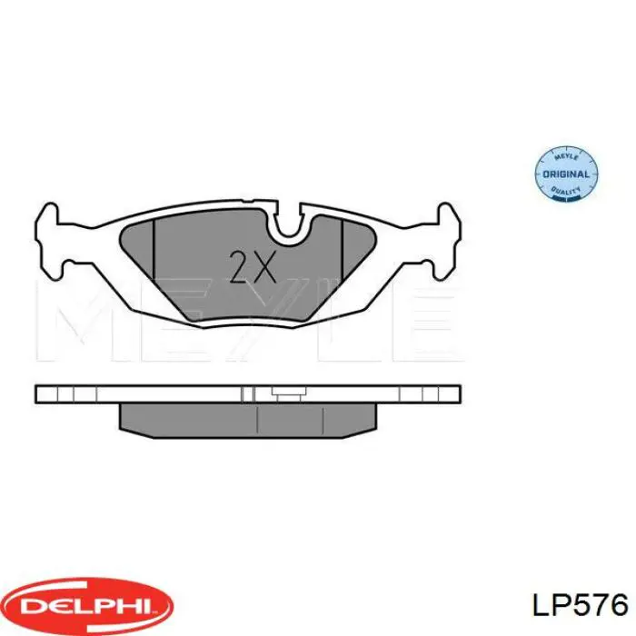 Задні гальмівні колодки Delphi LP576 ціна, від 13.31 USD