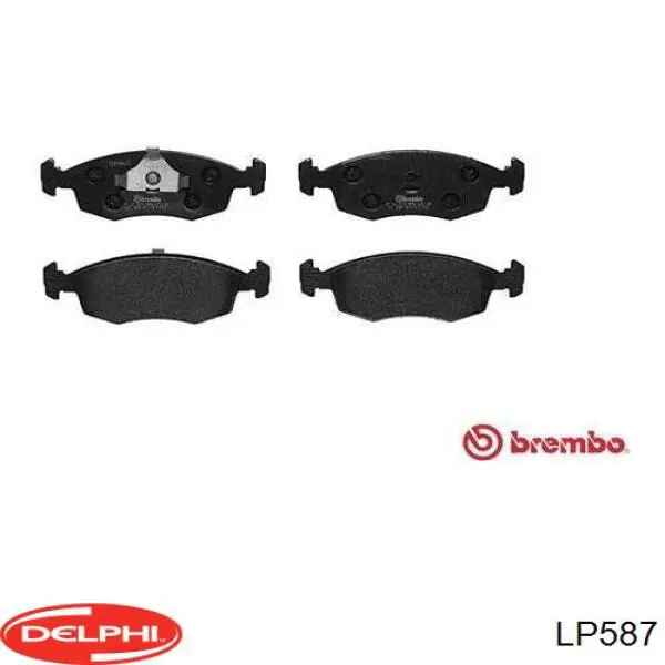 Гальмівні колодки Delphi LP587 ціна, від 16.60 USD