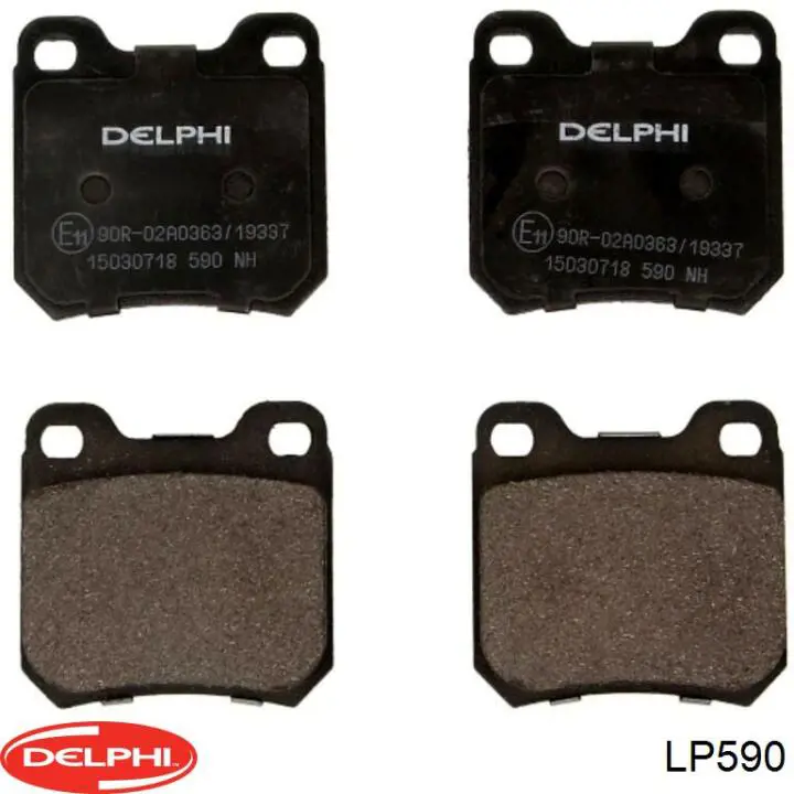 Задні гальмівні колодки Delphi LP590 ціна, від 11.71 USD