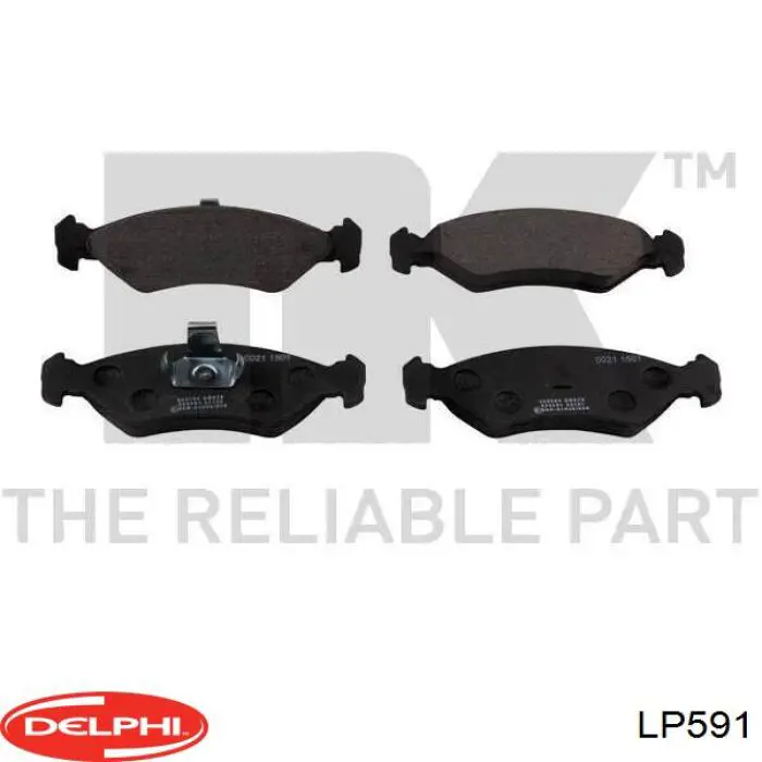 Купити LP591 Delphi Колодки гальмівні передні, дискові