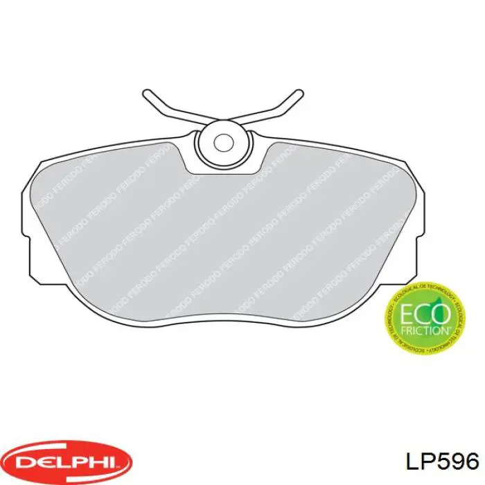Передні тормозні колодки LP596 Delphi