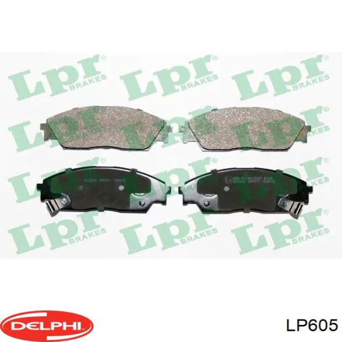 Гальмівні колодки Delphi LP605 ціна, від 17.20 USD